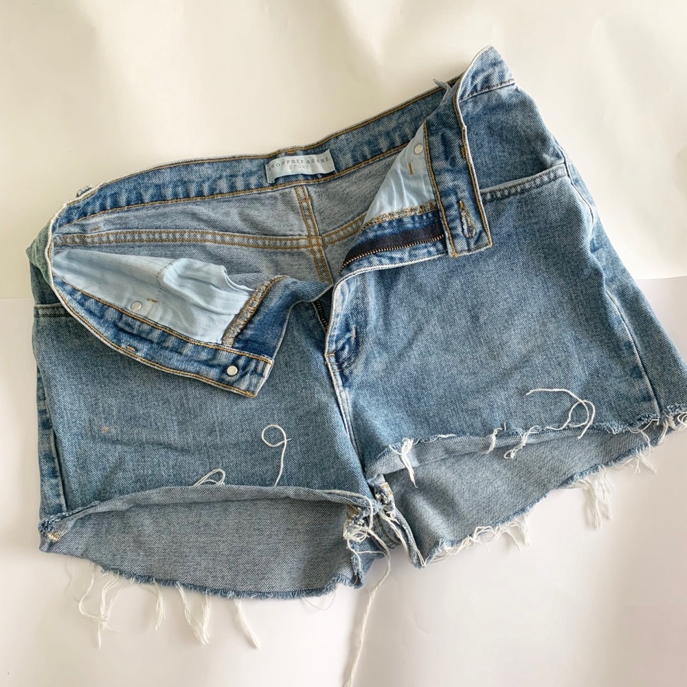 Denim high waisted shorts
